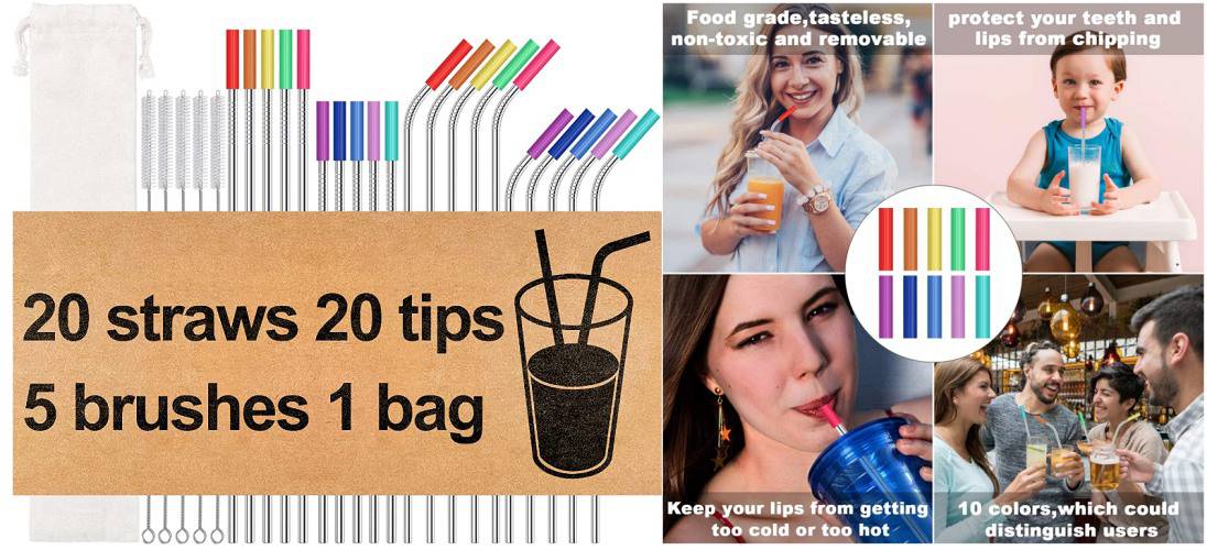 stainless steel straws