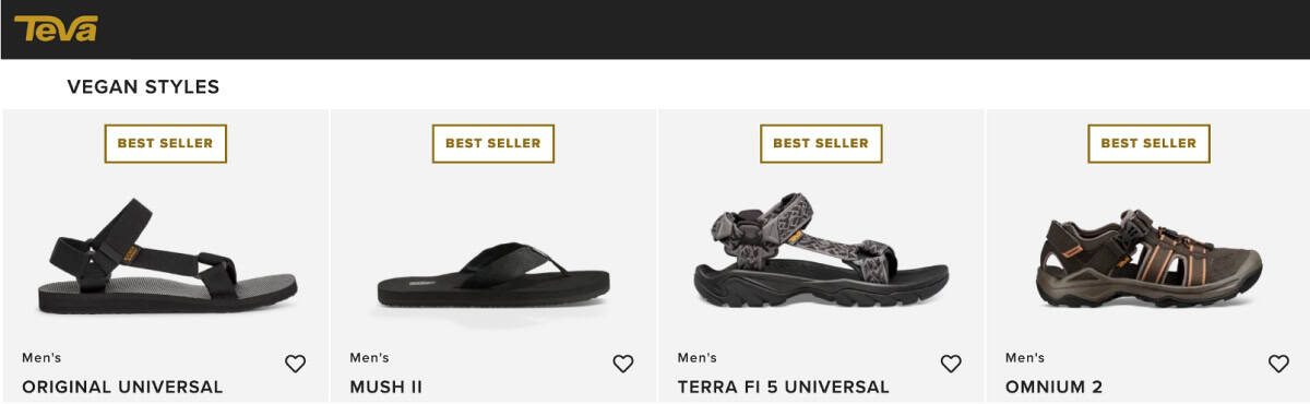 Teva men's vegan sandals