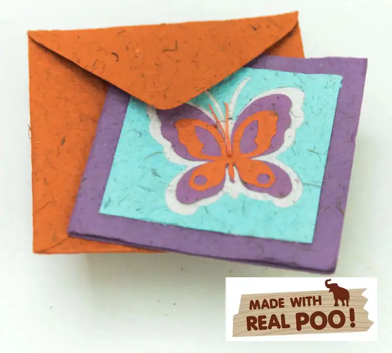 poopoopaper made with elephant dung
